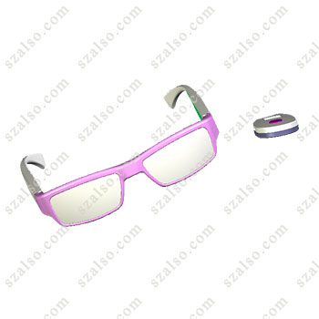 Bluetooth audio video remote control of glasses GS-10